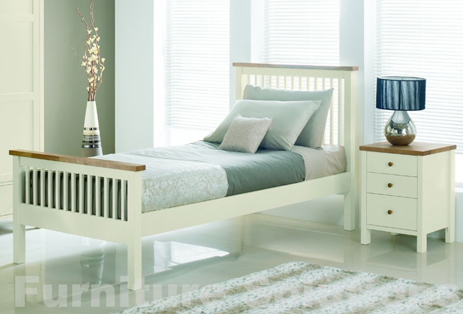 Two Tone Bedstead - 90cm - Single