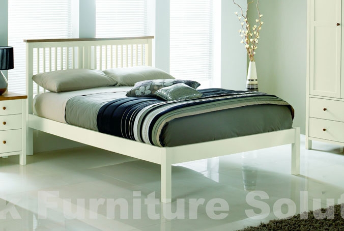 Two Tone Low Footend Bedstead - 135cm -