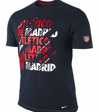 Atletico Madrid Nike 2011-12 Athletico Madrid Nike Core Tee (Black)