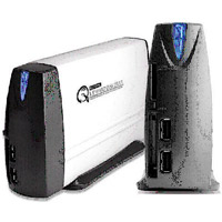 ATMT 362 160GB 6-in-1 Memory Card Reader With 2 USB 2.0 Ports