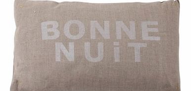 Atsuyo Akiko Bonne nuit cushion - grey and white White `One