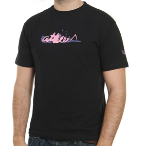 Atticus Cursive Tee shirt - Black