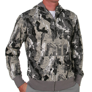 Atticus Finchley Zip hoody - Gunmetal