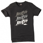 Atticus Mens Manic T-Shirt Black