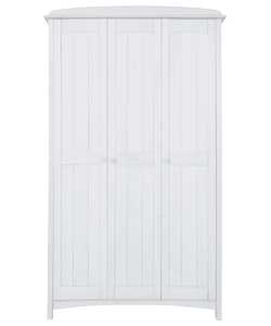 Auckland 3 Door Wardrobe - White