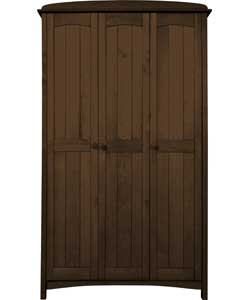 Auckland WOW 3 Door Wardrobe - Chocolate