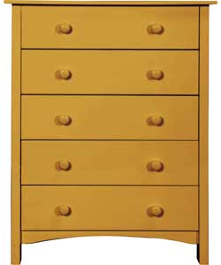 Auckland WOW 5 Drawer Chest - Pine