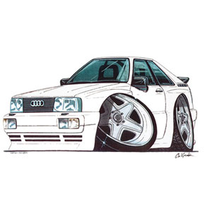 audi Quattro - White Kids T-shirt