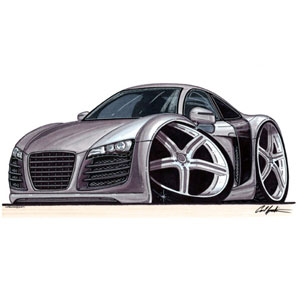 audi R8 Silver T-shirt