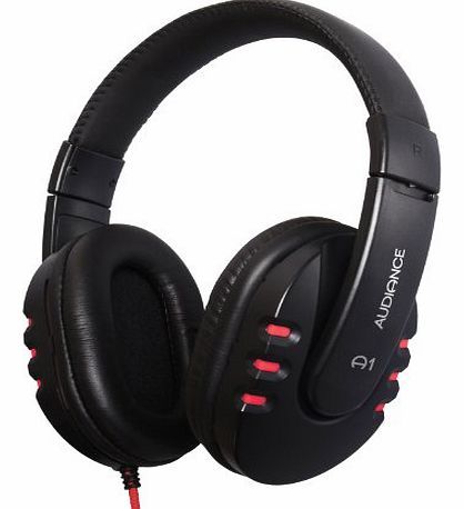 A1 Over Ear Stereo Headphones - Red