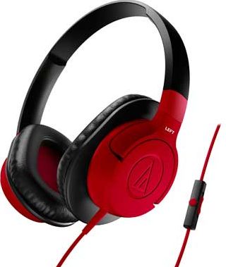 Audio Technica AX1iS Over-Ear Headphones - Red