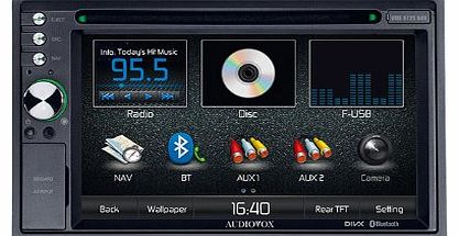 VME9725NAV Double Din Car Stereo Media System with Built-In Satellite Navigation