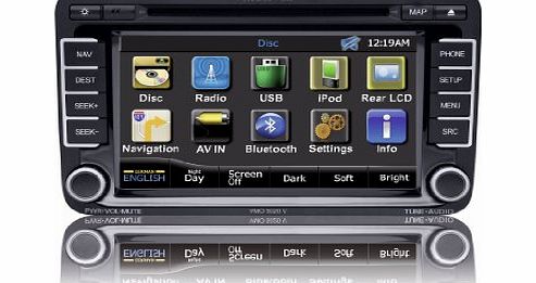 Audiovox VMO5020V OEM Replacment VW Car Stereo with Built-In Satellite Navigation