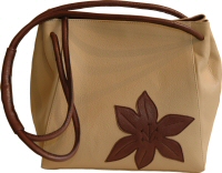 Audley light tan leather bag with shoulder straps