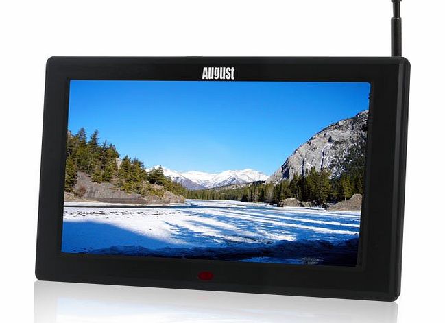 DA100C - 10`` Portable Freeview TV - Small Screen LCD Television with Multimedia Player - Digital TV for Bedroom, Kitchen, Caravan... - Battery (Not Inc.) or Mains Powered