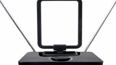 DTA305 - Amplified Freeview TV Aerial - Portable Antenna with Signal Booster for USB TV Tuner / DVB-T Television / DAB Radio - With Dipole and Telescopic Antenna