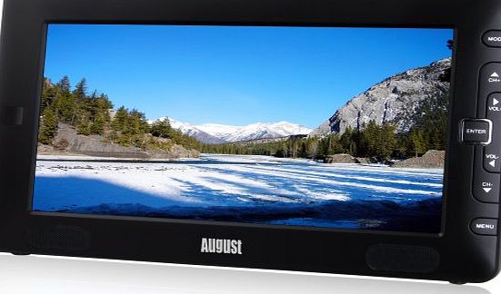 August DTV905 - 9`` Portable Freeview TV - Small Screen LCD Television with Multimedia Player - Digital TV 