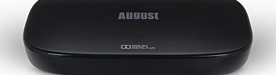 August Freeview HD and Smart TV Set Top Box - August DVB500 - Bluetooth DVBT/T2 Television Receiver with KODI / XBMC / Android Play Store