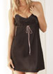 Silk with contrast trim chemise