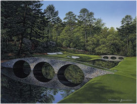 Augusta 12th Hole Limited Edition Golf Print by