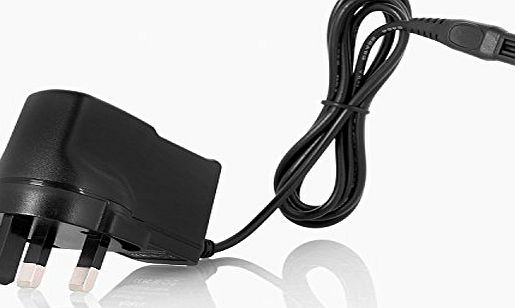Aukru 15V 0.5A 3 Pin Power Supply Wall Charger with 1.5m Cable for Philips Shaver HQ-Serie HQ8505, HQ8, HQ9, HQ56, HQ8445, HQ8825, HQ8830, HQ8835 (Black)