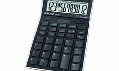 Aurora 12 Digit Desktop Calculator - Black