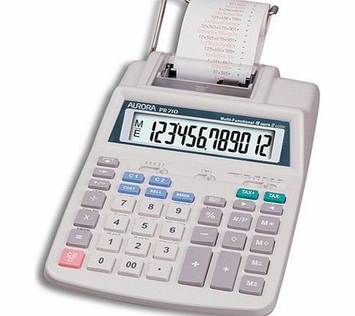 Aurora 12 Digit Printing Calculator PR710