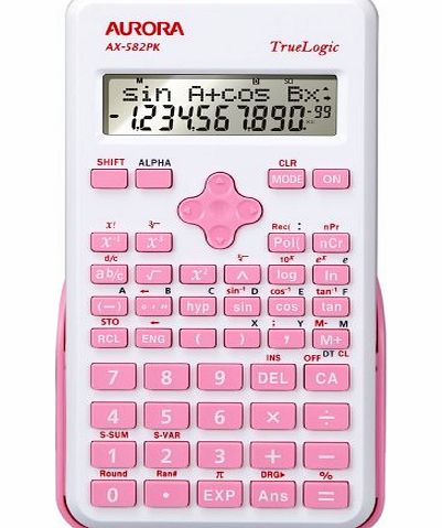 Aurora AX-582PK Scientific Calculator - Pink