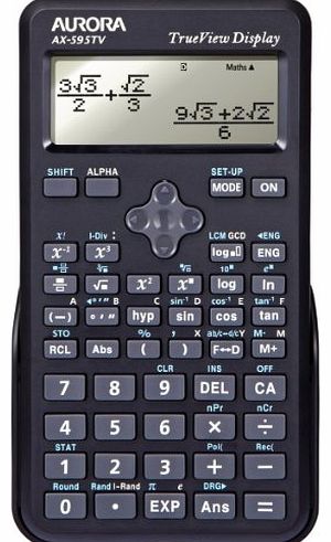 Aurora AX-595TV Scientific Calculator - Black