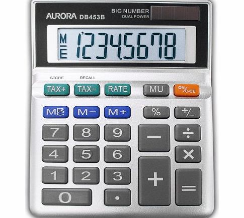 Aurora DB453B Semi Desktop Calculator (With Tax Function)