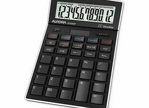 Aurora DT920P Desk Calculator Battery/Solar Power 12 Digit Tax Keys Pack of 2