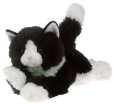 Natures Babies 12 ins - Black and White Cat