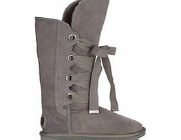 Australia Luxe Bedoquin grey lace-up sheepskin boots