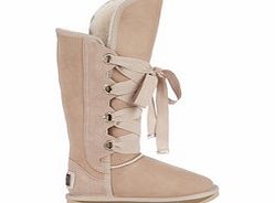 Australia Luxe Bedoquin sand sheepskin lace-up boots