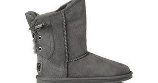 Australia Luxe Dita grey sheepskin short boots
