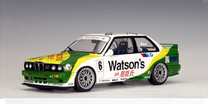 AUTOart 1991 BMW M3 Platz Macau Watsons Car No.6 - Pirro