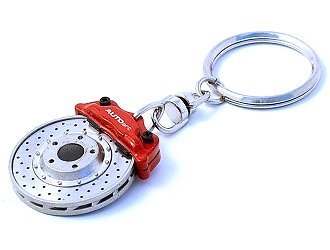 AutoArt Die-cast Model Accessories Brake Disc Keychain ( scale in Silver)