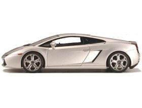Die-cast Model Lamborghini Gallardo (1:18 scale in Silver)