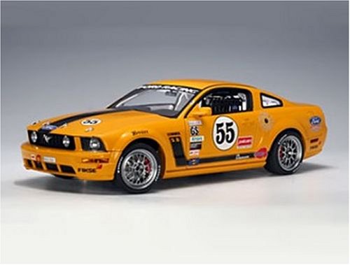 AutoArt Diecast Model Ford Mustang FR 500C (Grand-Am Cup 2005) in Yellow (1:18 scale)