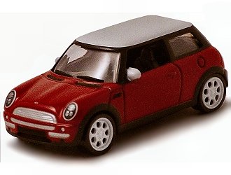 Mini Cooper (1:64 scale in Red)