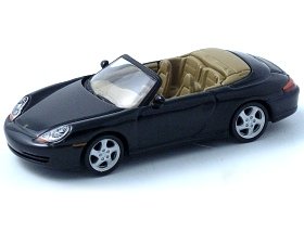 AutoArt Porsche 911 996 Cabriolet (1:64 scale in Black)