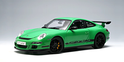 AUTOart Porsche 997 GT3 RS Green with Black Stripes