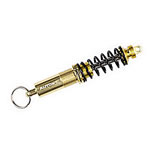 Suspension Ball Pen Keyring Gold