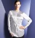 Autograph Essentials Pure Silk Pleated Bib Blouse
