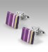 Autograph Multi Stripe Square Cufflinks