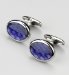 Autograph Oval Check Cufflinks