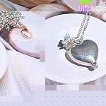 Ava Mae Designs at notonthehighstreet.com Hearts and Butterflies Sterling Silver Necklace