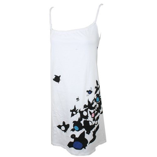 Ladies Avalaan Shooting Birds Dress White