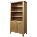 Avalon oak 2 door bookcase furniture