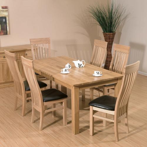 Avalon Oak Dining Set (x6 Classic Chairs)